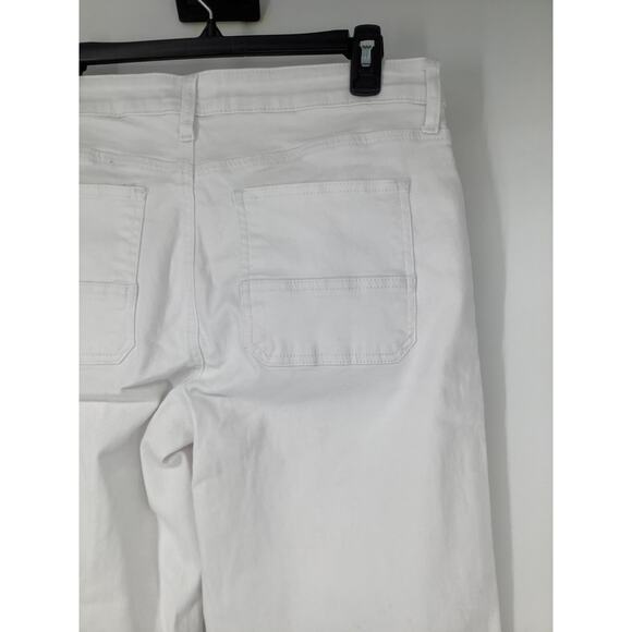 Kut From The Kloth Sz 10 White Charlotte Fab Ab High Rise Wide Leg Jeans O10-12 - Picture 4 of 9